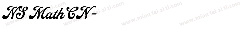 NS Math CN字体转换